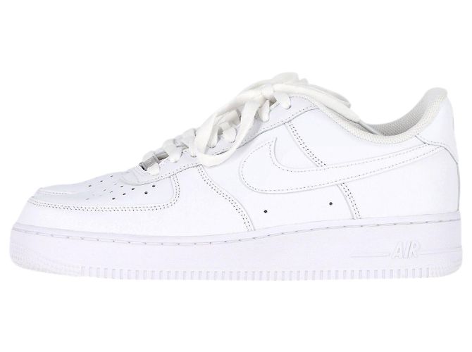 Nike Air Force 1 Low ‘07 in pelle bianca - vista 5