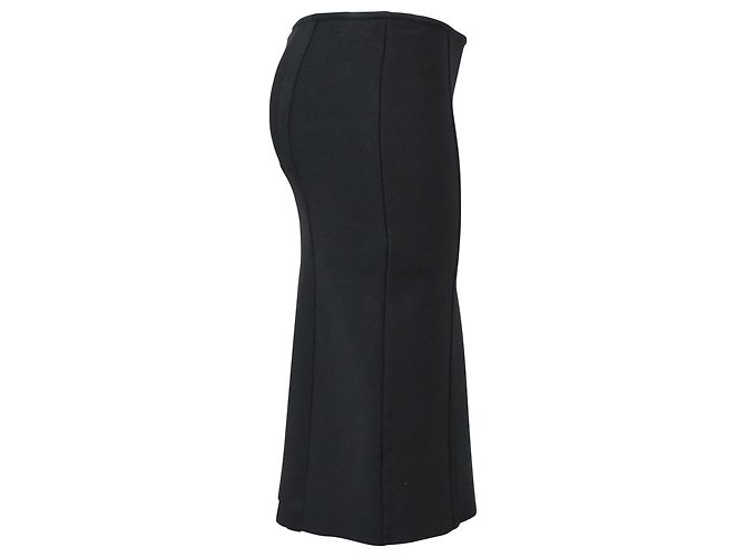 Herve Leger Bleistiftrock aus schwarzem Polyester - Ansicht 2