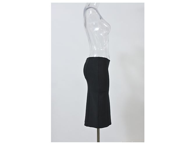 Herve Leger Bleistiftrock aus schwarzem Polyester - Ansicht 6