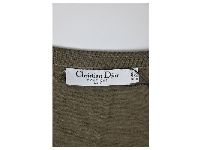 Christian Dior-Weste mit Pailletten-Details aus braunem Baumwollstoff Rot - Ansicht 10
