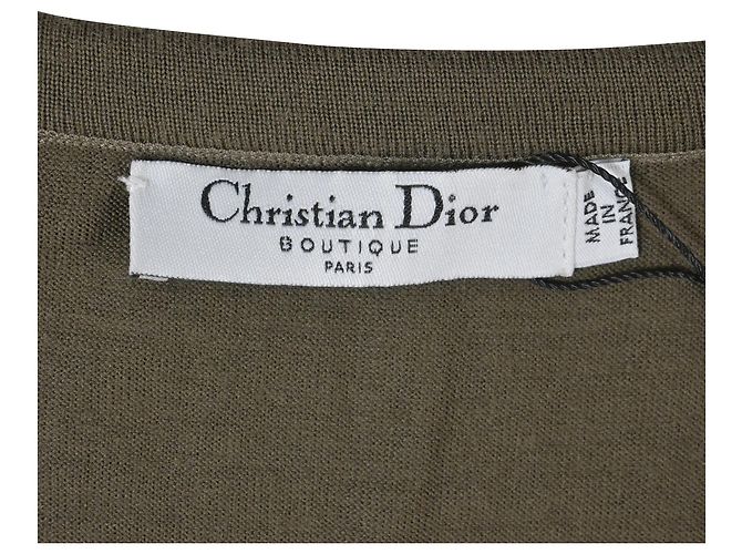 Christian Dior-Weste mit Pailletten-Details aus braunem Baumwollstoff Rot - Ansicht 5