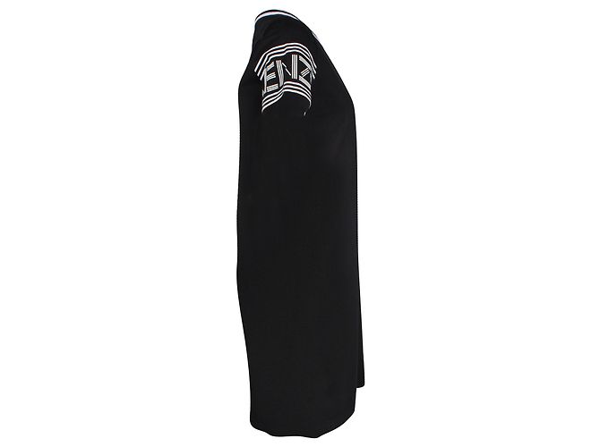 Vestido camiseta con logo de Kenzo impreso en algodón negro - vista 2