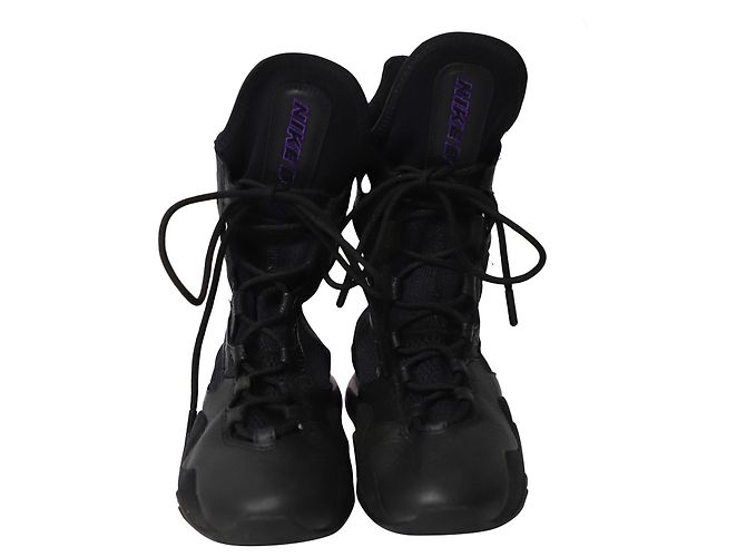Nike Women's Air Max Box 'Nero Grande Viola' AT9729 005 - vista 2