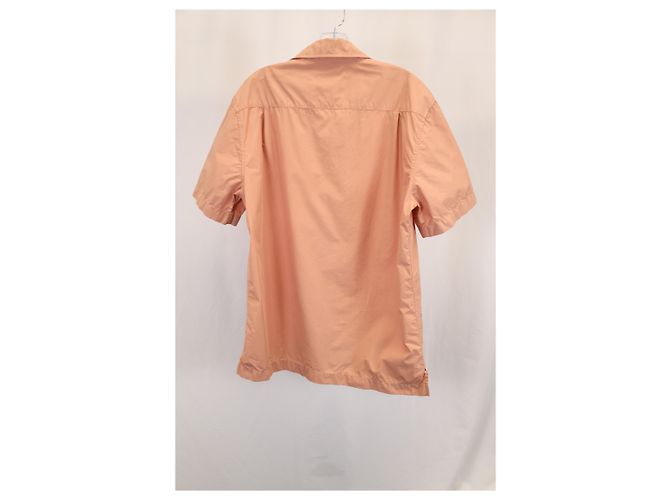 Autre Marque Camicia in cotone tinto Mr. P Camp Collar in corallo - vista 6