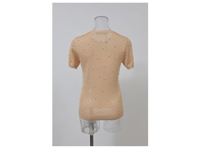 Top de algodón nude adornado con cuentas Dsquared2 Castaño Carne - vista 8