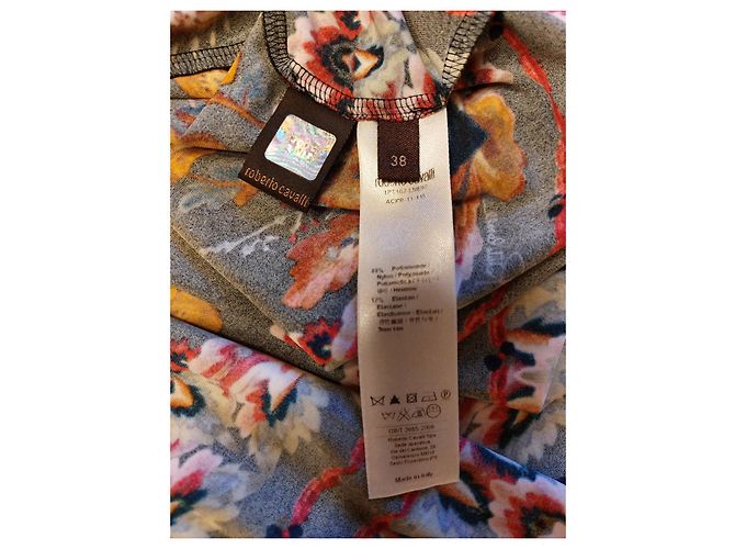 Vestito multicolore in nylon Roberto Cavalli - vista 11