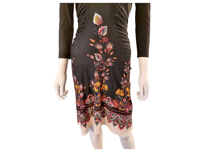 Vestito multicolore in nylon Roberto Cavalli - vista 3