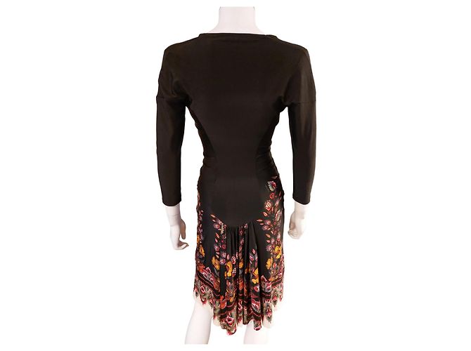 Vestito multicolore in nylon Roberto Cavalli - vista 5