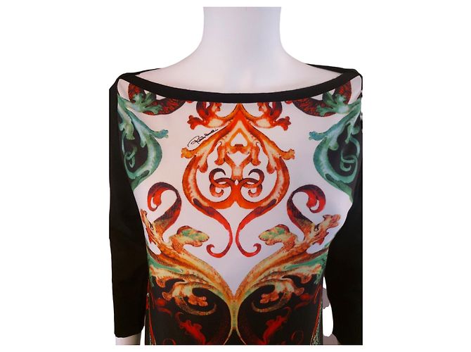 Abito Roberto Cavalli in viscosa multicolore - vista 4