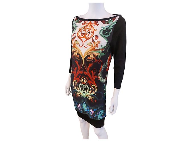 Abito Roberto Cavalli in viscosa multicolore - vista 7