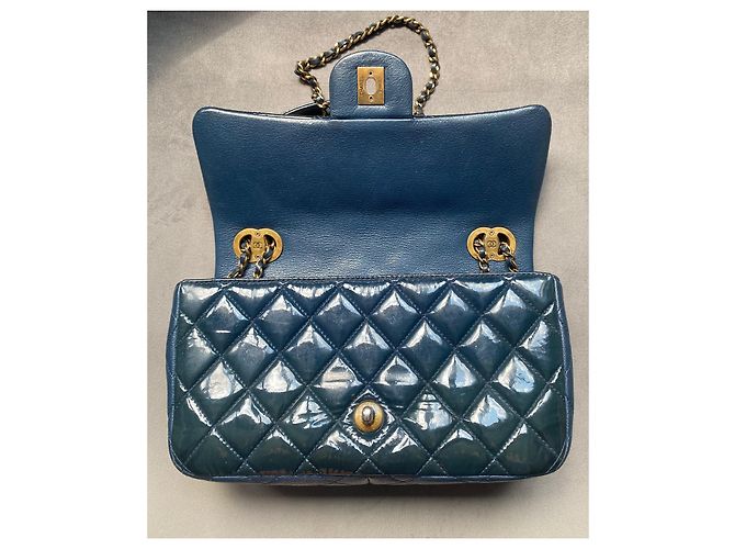 Borsa Classic Flap di Chanel Blu - vista 12