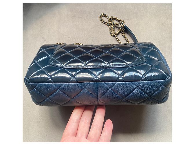 Borsa Classic Flap di Chanel Blu - vista 6
