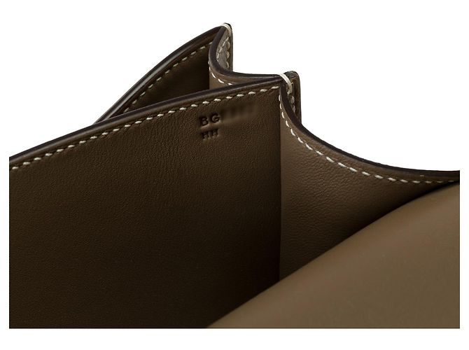Hermès Sac HERMES Constance en Cuir Étoupe - 101999 Taupe - vue 9
