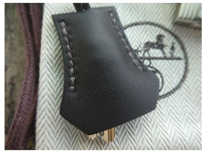 Glocke, Reißverschluss, neues hermès Vorhängeschloss für Kelly- oder Birkin-Handtasche Grau - Ansicht 4