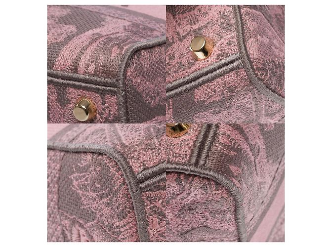 Borsa DIOR Lady Dior in Tela Rosa - 102003 - vista 12