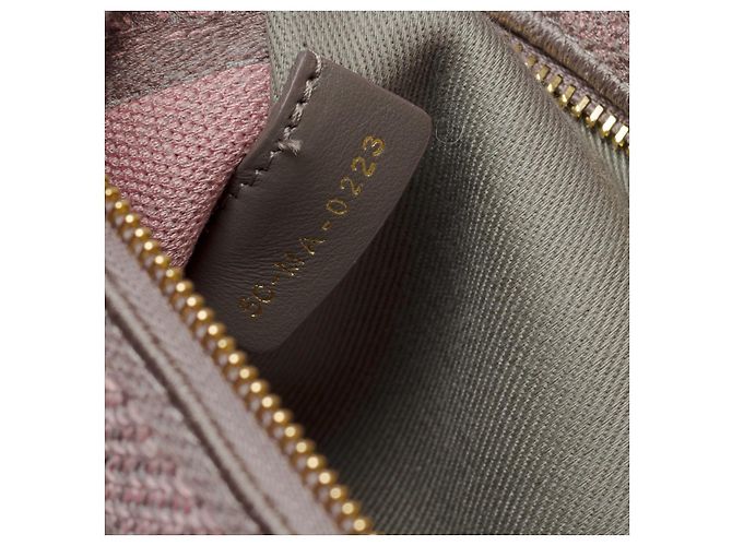 Borsa DIOR Lady Dior in Tela Rosa - 102003 - vista 8