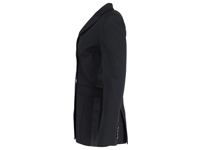 Off White Blazer duplo Off-White em lã preta Preto - vista 2