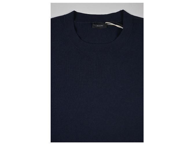 Joseph Rundhals Stretch-Top aus marineblauer Wolle - Ansicht 10