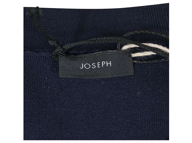 Joseph Rundhals Stretch-Top aus marineblauer Wolle - Ansicht 4