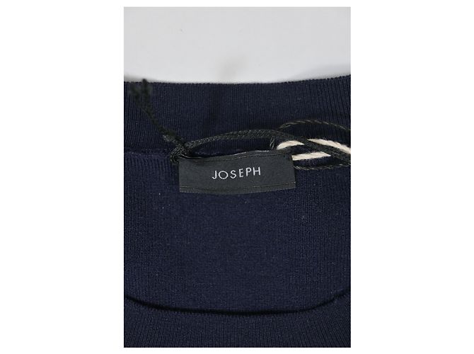 Joseph Rundhals Stretch-Top aus marineblauer Wolle - Ansicht 9