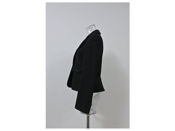 See by Chloé Jacke aus schwarzer Wolle - Ansicht 7