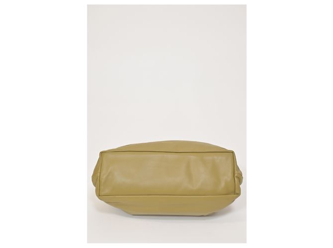 Mansur Gavriel Cloud Clutch Pomelo in pelle oliva Verde Verde oliva - vista 11