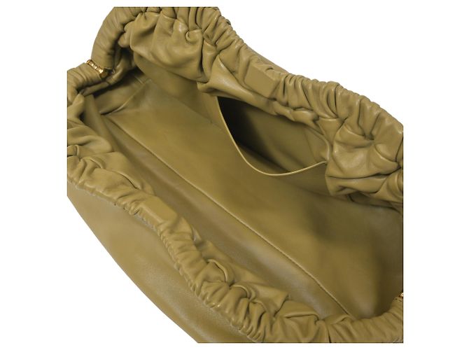 Mansur Gavriel Cloud Clutch Pomelo in pelle oliva Verde Verde oliva - vista 5