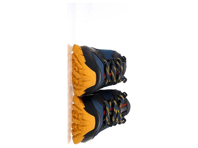 Sneakers con lacci Prada Sport in rete blu e gomma - vista 11