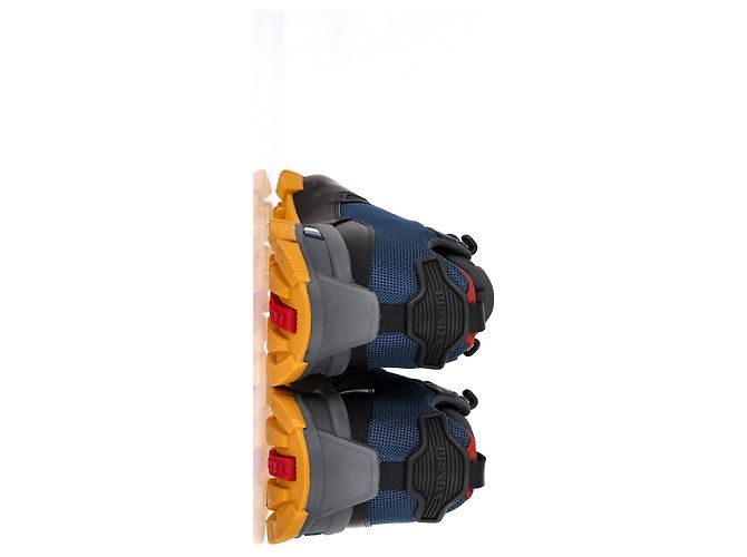 Sneakers con lacci Prada Sport in rete blu e gomma - vista 13