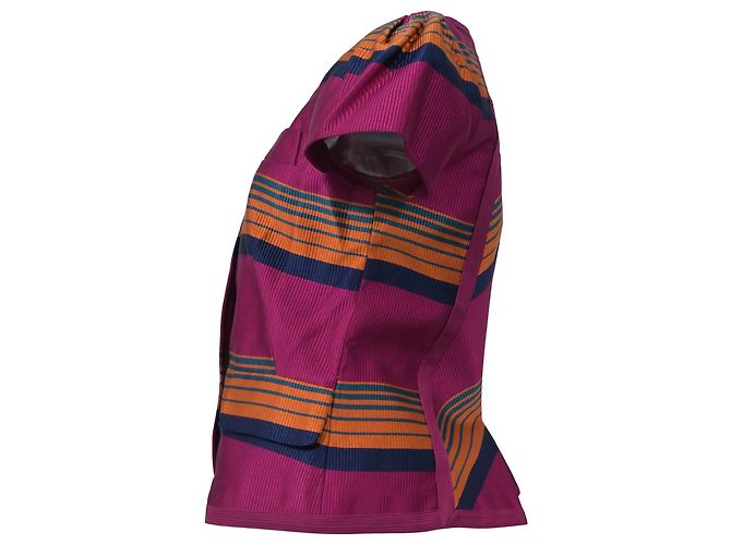 Gestreifte Kurzarmbluse von Marc by Marc Jacobs aus mehrfarbigem Polyester - Ansicht 2