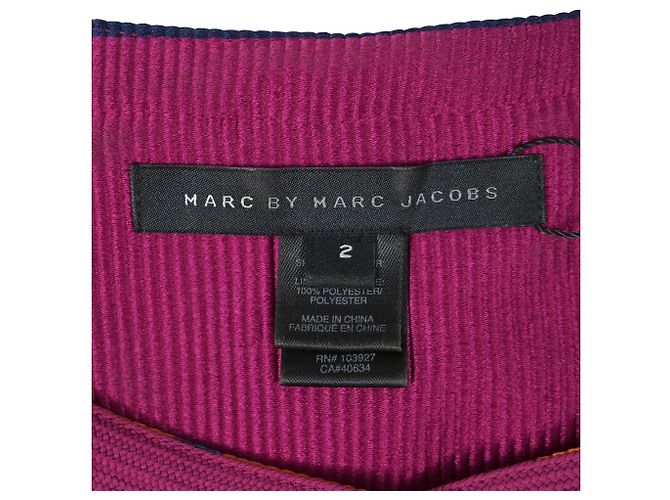 Gestreifte Kurzarmbluse von Marc by Marc Jacobs aus mehrfarbigem Polyester - Ansicht 4
