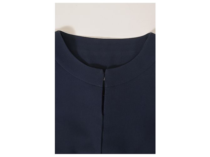 Alberta Ferretti Bolero in Navy Blue Rayon - view 12