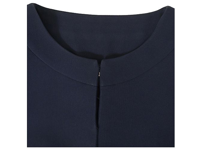 Alberta Ferretti Bolero in Navy Blue Rayon - view 2