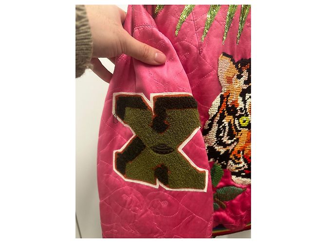Chaqueta bomber reversible Gucci con tigre - vista 11