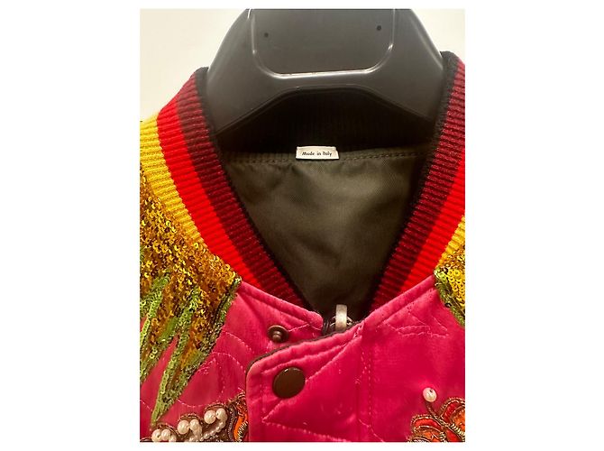 Chaqueta bomber reversible Gucci con tigre - vista 2
