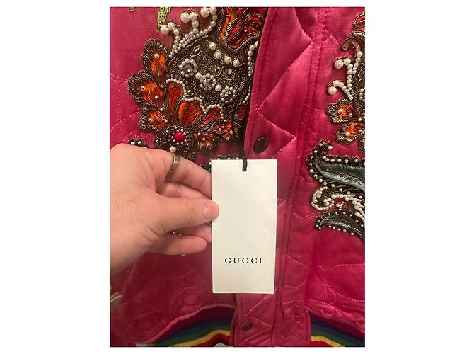 Chaqueta bomber reversible Gucci con tigre - vista 3