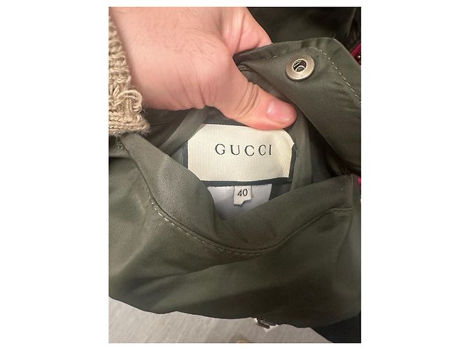 Chaqueta bomber reversible Gucci con tigre - vista 7