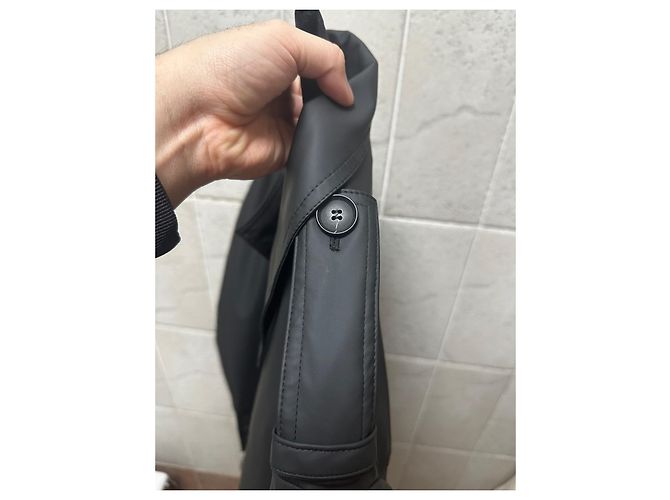 Autre Marque Trench in satin nero Black Circus - vista 6