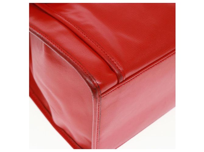 Céline Borsa a Spalla CELINE in Pelle Rossa Auth bs15049 Rosso - vista 14