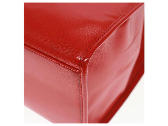 Céline Borsa a Spalla CELINE in Pelle Rossa Auth bs15049 Rosso - vista 15