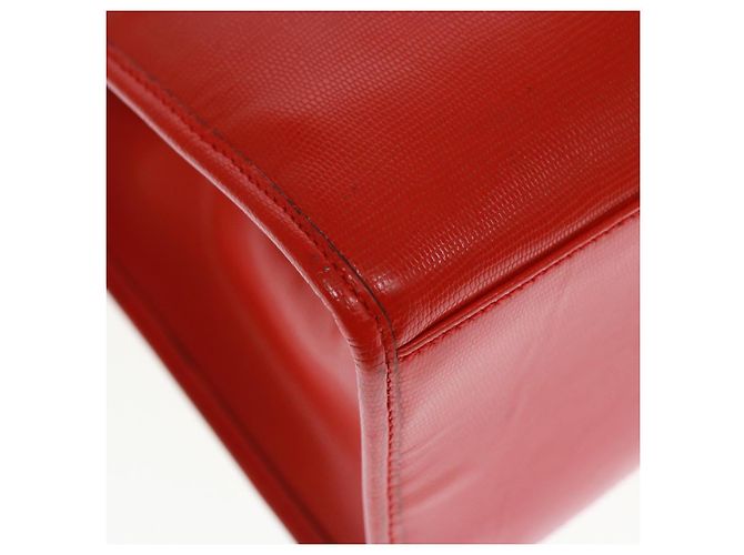 Céline Borsa a Spalla CELINE in Pelle Rossa Auth bs15049 Rosso - vista 16