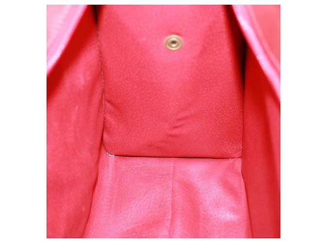 Céline Borsa a Spalla CELINE in Pelle Rossa Auth bs15049 Rosso - vista 18