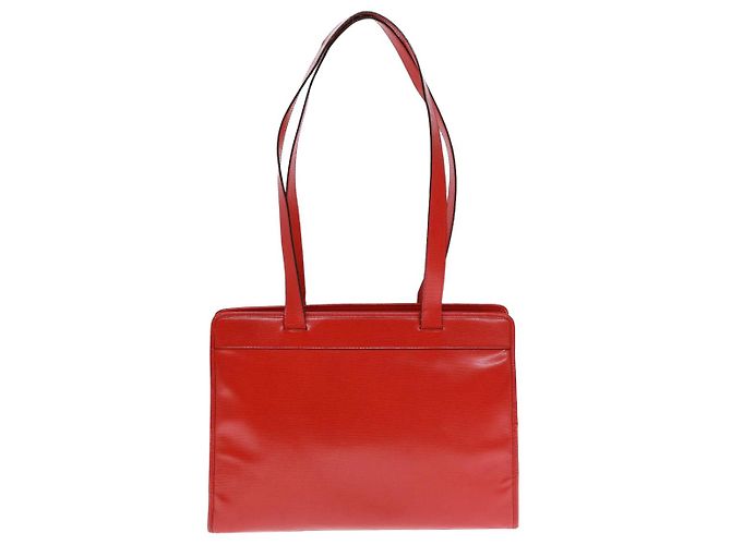 Céline Borsa a Spalla CELINE in Pelle Rossa Auth bs15049 Rosso - vista 2