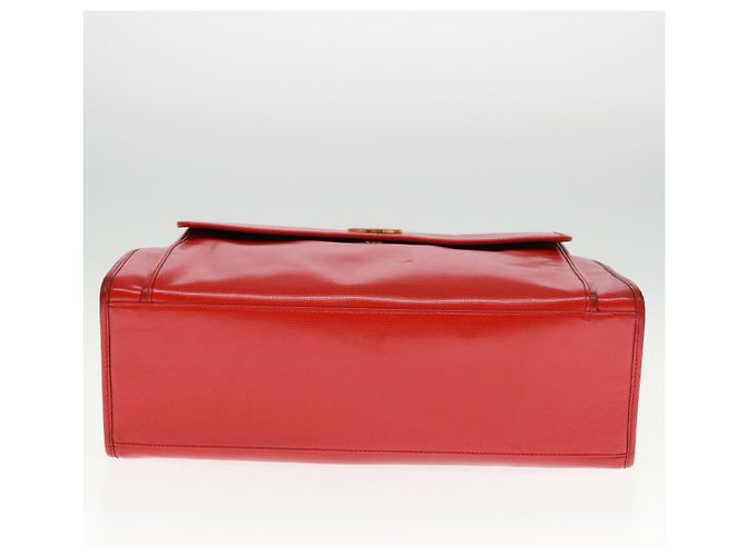 Céline Borsa a Spalla CELINE in Pelle Rossa Auth bs15049 Rosso - vista 5