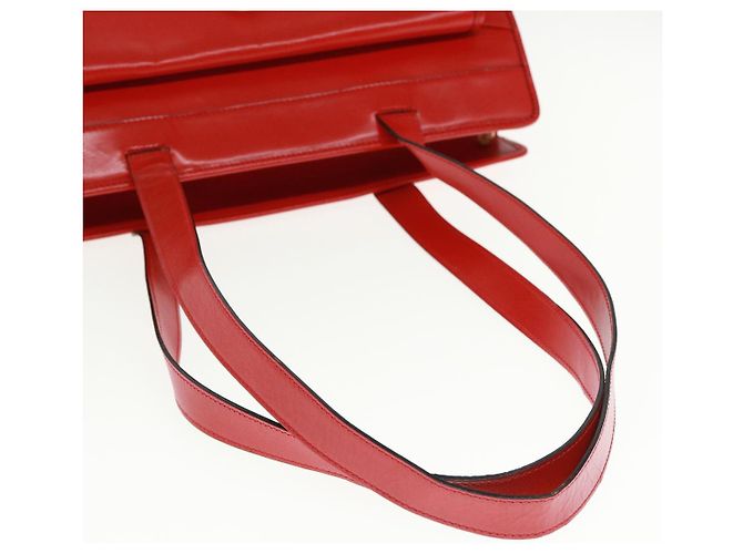 Céline Borsa a Spalla CELINE in Pelle Rossa Auth bs15049 Rosso - vista 7