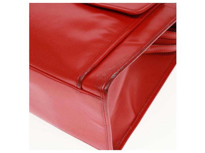 Céline Borsa a Spalla CELINE in Pelle Rossa Auth bs15049 Rosso - vista 9