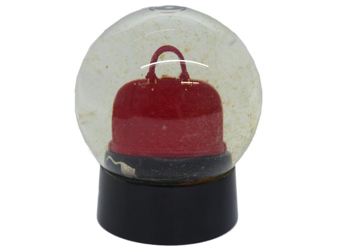 LOUIS VUITTON Snow Globe Alma VIP Limited Clear Red LV Auth 76296 - view 2
