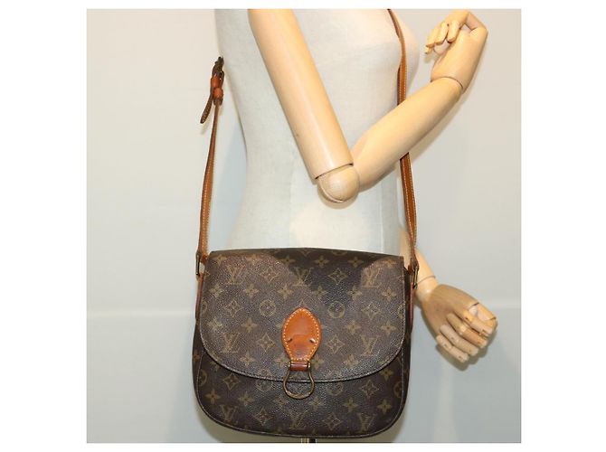 Saint-Cloud LOUIS VUITTON Monogram Saint Cloud GM Borsa a Spalla M51242 LV Auth bs15146 Monogramma - vista 23