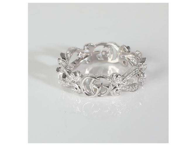 Gucci Ring aus Weißgold mit Diamanten Flora GG - Ansicht 4