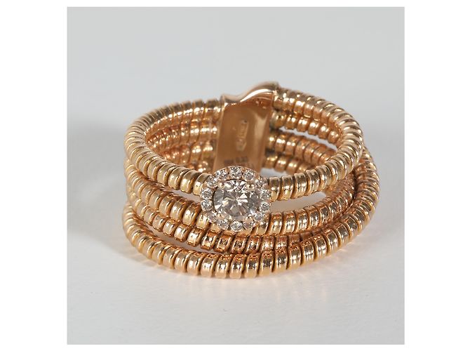 Autre Marque Anello a spirale Crivelli in oro rosa 18k 0,25 CTW - vista 6